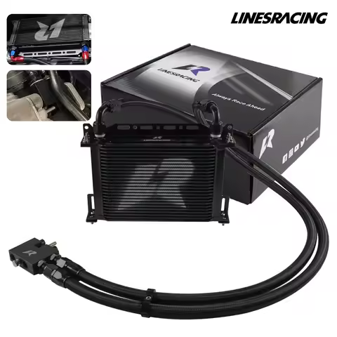 Black 25 Row Oil Cooler Adapter w/ Bracket Kit For BMW 3 Series N54 Engine Twin Turbo 135i E82 335i 