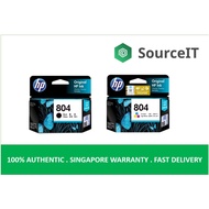 HP 804 / 804XL Black / Tri-Color Original Ink Toner Cartridge - Local Warranty