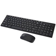 2.4Hhz Wireless Mouse and Keyboard Kit  gaming keyboard gamer for PC smart tv Tablet TV BOX (Black)