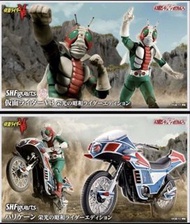 全新 啡盒未開 行版 魂限 s.h.figuarts SHF 真骨雕 幪面超人v3 颶風號 電單車 榮光 之 昭和 騎士版 真骨 拉打 Masked Rider Kamen rider V3 RIDE