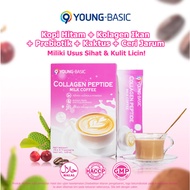 9YOUNG-BASIC Probiotic Milk Coffee Collagen Skin Beauty & Gut Care Formula Fat Metabolism Support Na