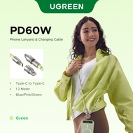 UGREEN USB-C 2.0 60W Max Retractable Cable Connector Design with Pull Loop Anti-pull & anti-entangle