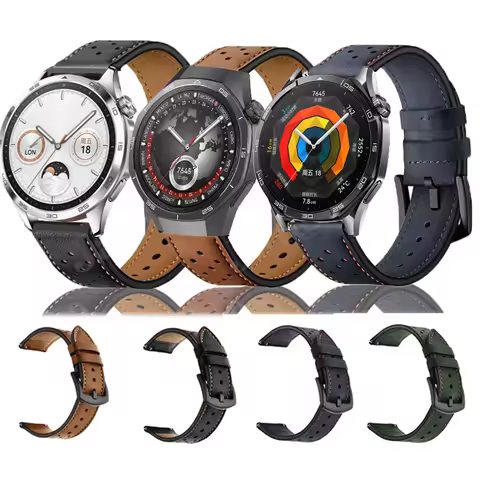 Leather Strap For Huawei Watch GT 5 Pro 46mm Band Sports Straps Watchband For Huawei GT5 GT5Pro GT4