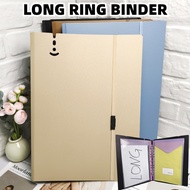 Ring Binder Folder Long 3 Holes Binder Arch File Cover Paper File Organizer Binder Set Accessories