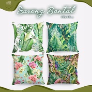 Tropical Motif Sofa Cushion Cover 40X40 cm Leaf Leaf