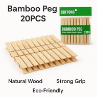 WOODEN CLOTH PEG / BAMBOO PEG 20PCS – Sepit Baju Kayu Tradisional / Clothes Peg Laundry Clip