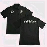 KEMEJA CIVIL ENGINEERING computer embroidery workshirt workshirt