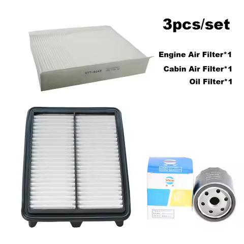 3pcs Filter Set For Chery Tiggo 4 7 Pro Max 5x 1.5T 2021-2024/ 8 PLUS 230T/ Omoda 5/ DR 6 5/ EXEED L