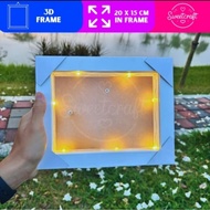 3D Figure Frame Plain Frame 20x15cm