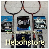 APACS FLY WEIGHT 73 Badminton Racket strong 35lbs+ORIGINAL Grip