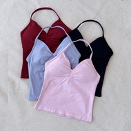DFYNE Same Style Sports Yoga Vest Top Women Seamless Halter Halter Vest