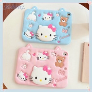 Casing For iPad 10.2 mini 1/2/3/4/5/6 Air 1/2 6Pro 10.9 Shockproof Silicone Case Cute Girly Hello Ki