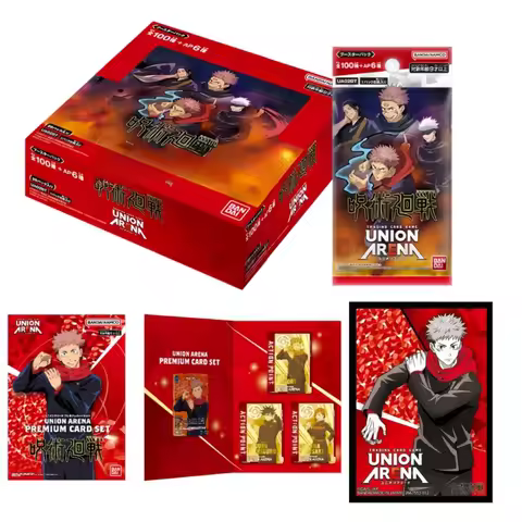 Official Bandai Jujutsu Kaisen Union Arena TCG Gojo Sukuna UA02BT Foil Booster Box Holiday Fan Gifts
