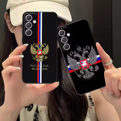 Russia Flag Mobile Cell Phone Case for Samsung Galaxy S26 S25 S24 S23 S22 S21 S20 Note20 Plus FE Ult