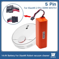 5 Pin 14.4V 5.2Ah 6.5Ah Lithium Rechargeable Battery For XiaoMi 2 Pro D099 MJSTS1