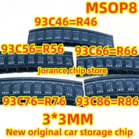 93C86 C76 C66 C56 C46 R86 R76 R66 R56 R46 MSOP8 3*3mm Brand new original square instrument storage c