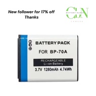 Viloso & Battery Pack BP-70A bp70a Camera Battery For Samsung