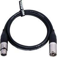 XLR Male to XLR Female AMPHENOL Connector Cable for Microphone, Mixer, Amplifiers, Recorder, 3Pin XL