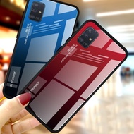 TPU Gradient Glass Case Back Soft Rubber Edge For Huawei Y7A Y7Pro (2018) Y7Pro (2019) Y7 (2019)