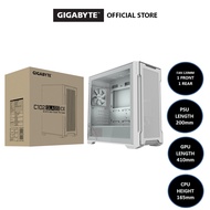 Gigabyte C102 Glass Micro-ATX Mid Tower PC Case Desktop Casing Tempered Glass Side Panel C102G with 