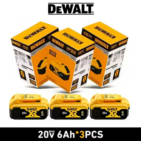 100% Genuine Dewalt 20V Battery, 2AH 6AH Rechargeable Lithium Ion Battery, Dewalt DCB200 DCB206 Powe