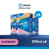 [Bundle of 6] Ensure Plus - Raspberry (200ml)
