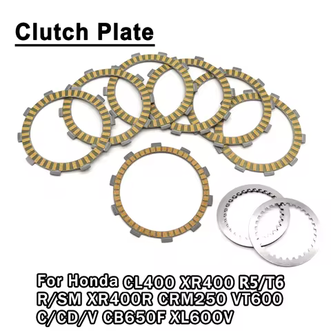 For Honda CL400 XR400 R SM XR400R CRM250 VT600 C CD V CB650F XL600V Motorcycle Clutch Friction Plate