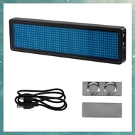 (OAKF) Bluetooth LED Name Badge Rechargeable Light Sign DIY Programmable Scrolling Message Board Dis