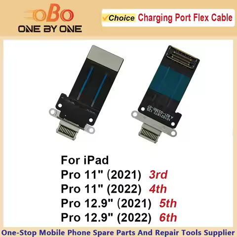 USB Charging Port Dock Connector Flex Cable for Apple iPad Pro 11 12.9 inch 2021 2022 11‘’ 3rd 4th 1