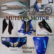 Cover Full Body Halus Supra X 125 Lama Biru Putih