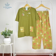 Babydoll Forever Sweet 5XL Celana Panjang Baju Tidur Set Piyama Wanita Jumbo V-700-2