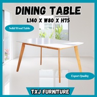 TXJ - 80x140cm Scandinavian Muji Style Table Top White Natural Walnut Solid Table (Table only)