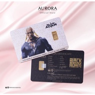 WARNER BROS X AURORA ITALIA (0.5g) 999.9 Black Adam Limited Edition Gold Bar 黑亚当纯金足金片
