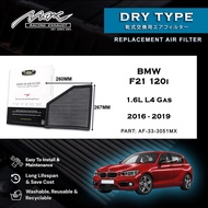 BMW F21 120i 1.6L 2016 to 2019 33-3051MX Max Racing Exhaust Performance Drop-in Dry Type Air Filter
