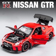 รถนิสสันรุ่น GTR GT-R R35รถโลหะผสมรถของเล่นรถของเล่นเด็กรถของเล่นสำหรับของเล่นเด็กผู้ชายของขวัญเด็ก1