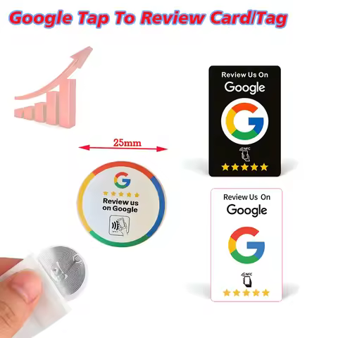 RFID Tag Google Review NFC Card Tag Increase Your Reviews Google Tap To Review Cards Boost Review NF