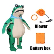 [MAKY] Funny Frog Costume Party Costume Cartoon Character Cosplay Costume Inflatable Costume Frog Su