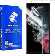 ArmorSuit [2 Pack] MilitaryShield Screen Protector Designed for Samsung Galaxy S22 Ultra 6.8" Case Friendly (2022 Release) Anti-Bubble HD Clear Film - Made in USA