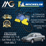 Michelin Proton WIra , Satria 1.3 / 1.5 4PK 870 (Alternator) 4PK 595 (Power Steering) 3310 (Aircond)