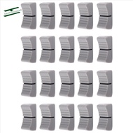 20Pcs 24mmx11mmx10mm Console Mixer Slider Fader Knobs Replacement for Potentiometer Gray Knob Black 