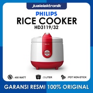 Philips HD3119/32 – Rice Cooker 2 Liter Basic Red