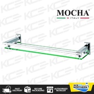MOCHA BATHROOM M301 GLASS SHELF (50CM)/MOCHA STAINLESS STEEL GLASS SHELF M301