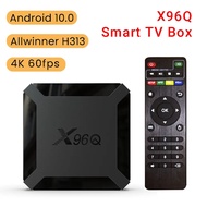 X96Q Smart TV Box  Android 10.0 4K Allwinner H313 4K Set Top Box H.265 HEVC Media Player 2.4G WiFi 2GB 16GB TV Receivers