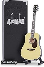 AXMAN Don McLean - Miniature Guitar Replica - Music Gifts - Handmade Ornament