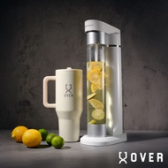 OVER x SodaXpress Starter Kit &  CUP Flask Insulated 1.2L OVER Cup Durable 1200ML Straw Lid Cap With