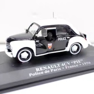 1/43 RENAULT 4CV 1956 RENAULT France Paris Police Car Classic Car Model Out of Print Model