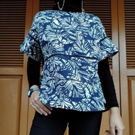 Navy Floral Blouse 8seconds