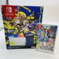 [未使用] Switch 有機 EL 本體 Splatoon 3 + Super Smash Bros. Soft Set 二手貨