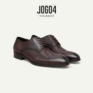 Classic Derby CL2 men's leather shoes - JOG04, Brown color combination (CL2-N)