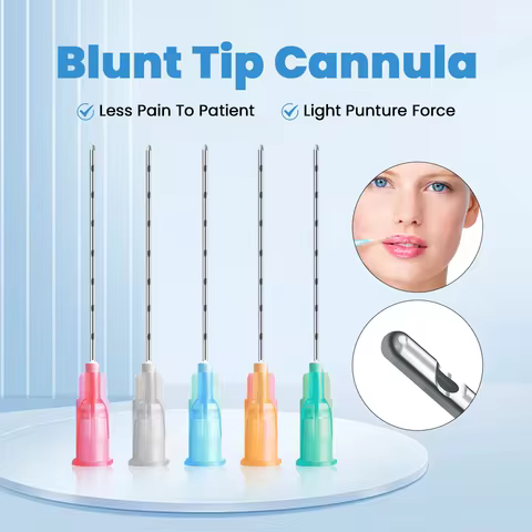 22G 50mm 25G 50mm 27G 38mm Korean Blunt-tip Needle for Lip Nose Filler Disposable Sterile Micro Cann